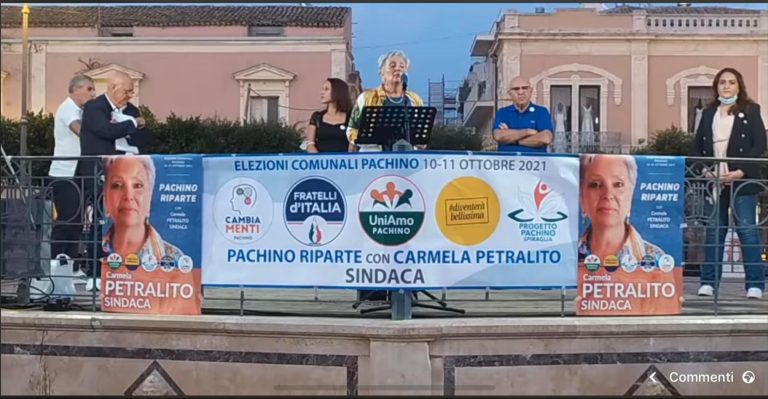 FDI: “ Il partito di Giorgia Meloni ha sempre sostenuto dal primo giorno il Sindaco di Pachino, la Petralito cambi piuttosto il metodo”
