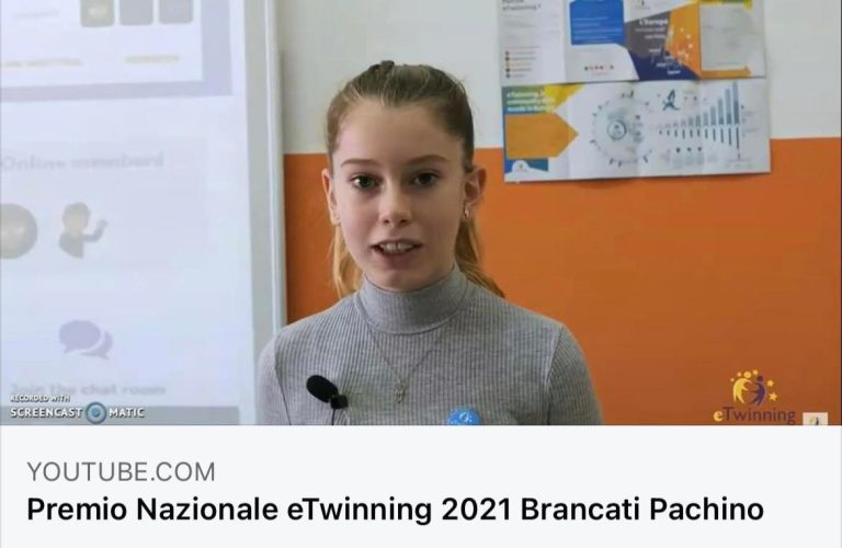 Pachino: l’Istituto Brancati vince il premio Nazionale di eTwinning 2021