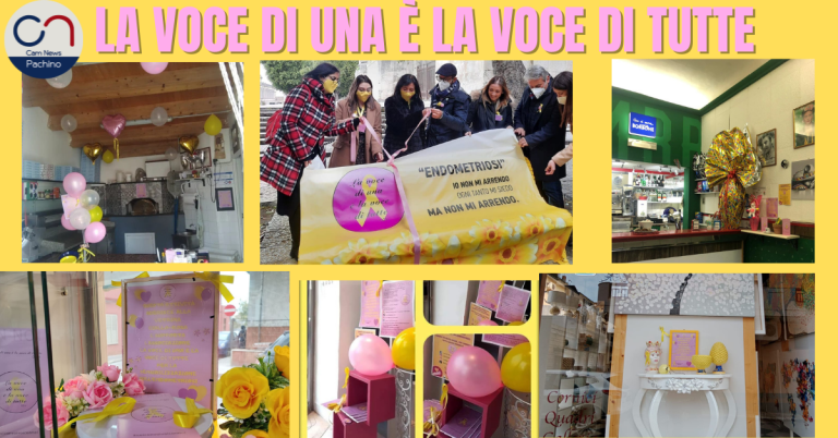 Giornata mondiale per l’endometriosi, le vetrine di Pachino si colorano di rosa e giallo.