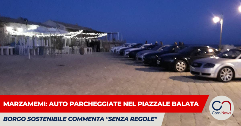 Marzamemi: auto parcheggiate nel piazzale Balata, Borgo Sostenibile commenta “senza regole”