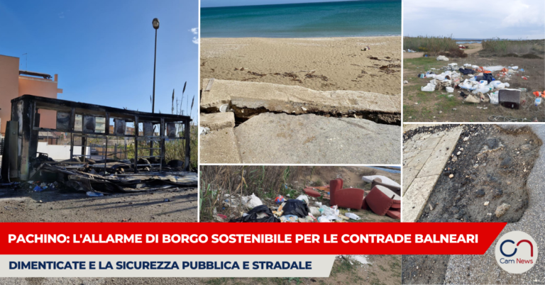 Pachino: l’allarme di Borgo Sostenibile per le contrade balneari dimenticate e la sicurezza pubblica e stradale