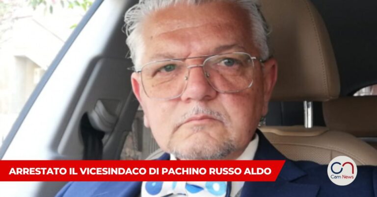Pachino : arrestato l’ attuale vicesindaco della citta’ Aldo Russo per concussione.